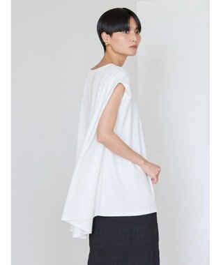 AMERICAN HOLIC 接触冷感フレンチスリーブカットチュニック Off White