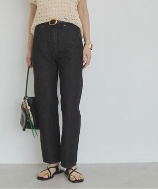 WEGO 【ANGIE VINTAGE/SMLサイズ展開】ストレートデニムパンツ ブラック