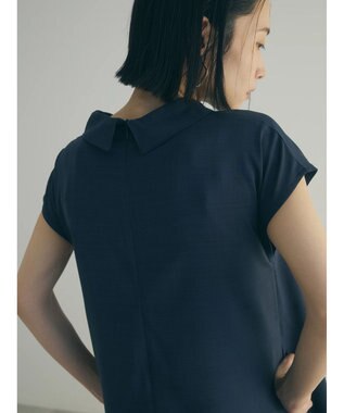 Green Parks armonia.襟付きフレアワンピース Navy