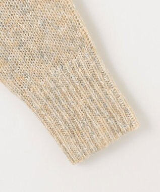 J.PRESS LADIES 【洗える】WARMY LUREX Vネック ニット ベージュ系