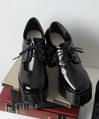 WEGO ボリュームヒールレースアップシューズ