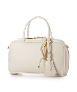 UNBILLION カシュカシュ cachecache / チャーム付横長ボストン