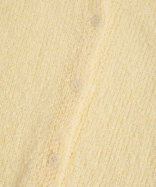 CRAFT STANDARD BOUTIQUE ブークレヤーン衿付きニットカーディガン Light Yellow