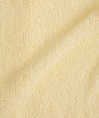 CRAFT STANDARD BOUTIQUE ブークレヤーン衿付きニットカーディガン Light Yellow