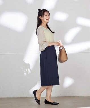 Tiaclasse 【洗える】キャンディースリーブニットトップス エクリュ