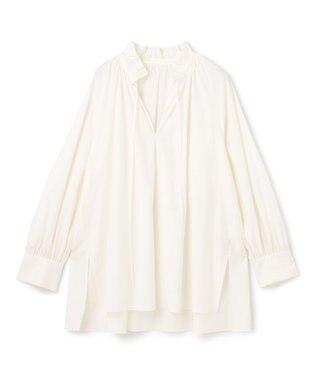 UNFILO ギャザーオーバーブラウス オフ