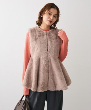 Green Parks ・ＥＬＥＮＣＡＲＥ　ＤＵＥ　ペプラムフェイクファーベ Mocha