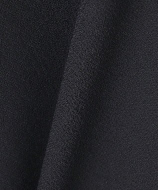 組曲 L 【KUMIKYOKU NAVY】ジョーゼットシフォン フリルワンピース ネイビー系