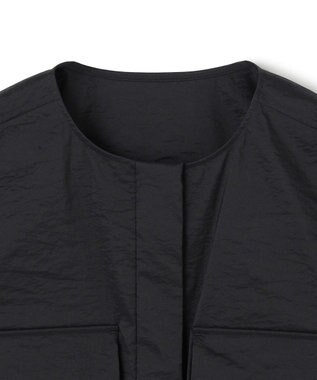 BEIGE， 【洗える】LANTANA / ビックポケットノースリーブブルゾン Black