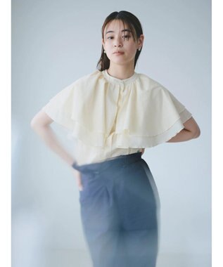 Green Parks ＫＢＦ　フリルブラウス Ivory