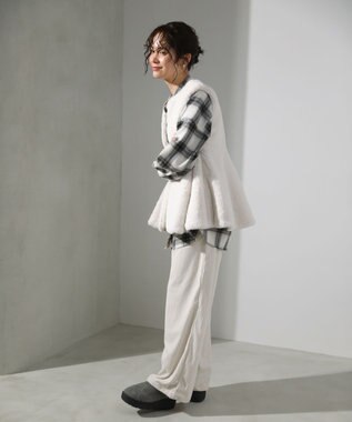 Green Parks ・ＥＬＥＮＣＡＲＥ　ＤＵＥ　ペプラムフェイクファーベ Ivory