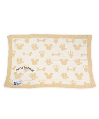 PET PARADISE ディズニー ミッキーマウス プルート シェニール ブランケット イエロー
