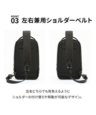 ACE BAGS & LUGGAGE ace. ラグレンティスクロスX ボディバッグ  8.0インチタブレット 高強度 高撥水 20064 エース ブラック