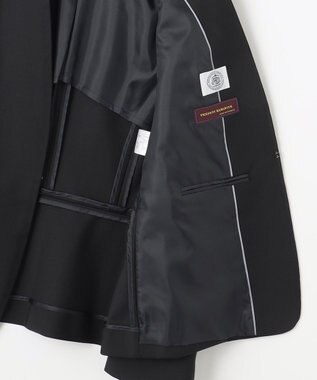 J.PRESS LADIES S 【セットアップ対応】BAHARIYE SOLID ノーカラー ジャケット ブラック系