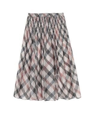 DAKS ハウスチェック シアー リップル スカート ウルトラハウスチェック