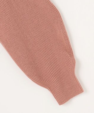 ANY ウールブレンドバルーンスリーブニット コーラル