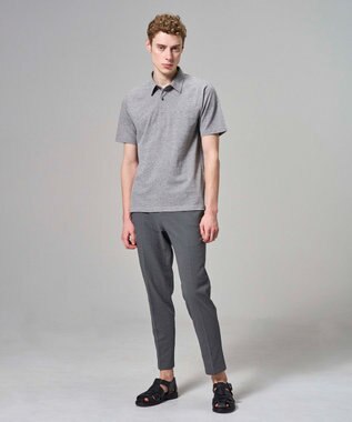 JOSEPH HOMME 【WEB・一部店舗限定】 エアーグリットサッカーストレッチ　ドロスト付テーパードパンツ / PEGG CONVERTIBLE グレー系