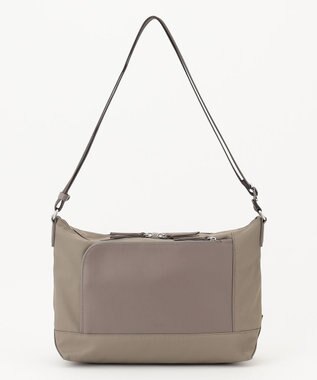 Y'SACCS ナイロン×リサイクルレザー　コンビマルチショルダー グレージュ