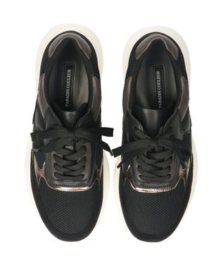 Bridget Birkin 【PARADIS COULEUR】異素材コンビレースアップスニーカー ブラックコンビ