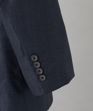 GOTAIRIKU 【Loro Piana Fabric】365 通年スーツ(ネイビー×格子) ネイビー系4