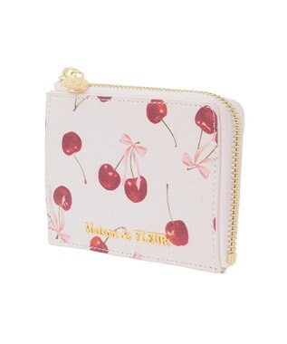 Maison de FLEUR チェリー柄フラグメントケース Pink