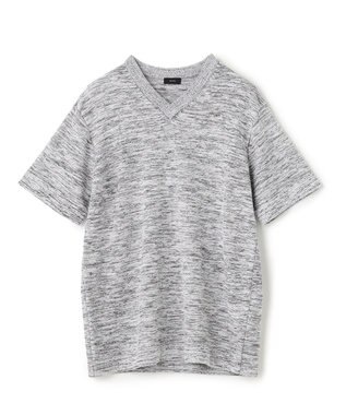 JOSEPH HOMME シャイニースラブブークレ　ニットＴシャツ ライトグレー系