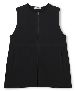 UNFILO 【セレモニー】BEAUTY FORM KNIT ZIPジレ ブラック