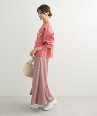 Green Parks ロゴラメニットプルオーバー Pink