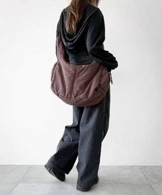 WEGO 中綿BIGショルダー ブラウン