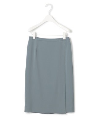 ICB  【新色追加・防シワ・速乾・洗える】Fied ラップ風スカート ブルーグレー系