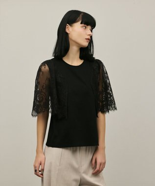 GRACE CONTINENTAL レースフレアカットトップ