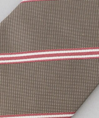 GOTAIRIKU  GOTAIRIKU別注【日本製】シルク ネクタイ_レジメンタル柄 ダークブラウン系1