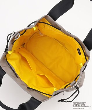 Y'SACCS SNOOPYデザイン 2way巾着トート(クッキー） グレー