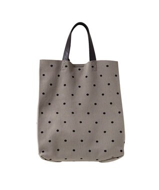 FOLNA RD ニットショッパートートバッグ グレーべージュ