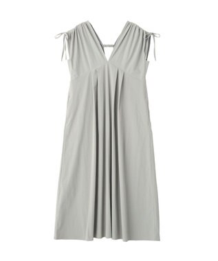 AMERICAN HOLIC 【マルチ機能】Vネックドロストショルダーワンピース Grayish Khaki