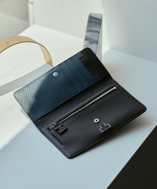 IACUCCI アバ バイカラーロングウォレット CERVO ブラック