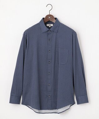 JOSEPH ABBOUD 【キングサイズ・快適な着心地・イージーケア】ジャージーシャツ ネイビー系5