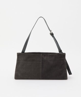 russet 【2025AW新作】スエード横長ショルダーバッグ(CE-1578) Gray