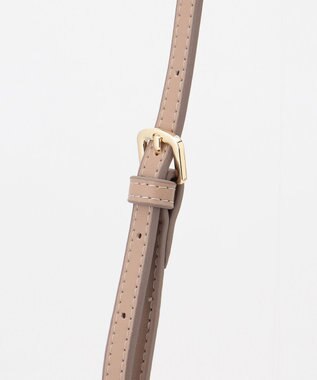 J.PRESS LADIES 【2way】スプリットレザー ナノポシェット バッグ ベージュ系