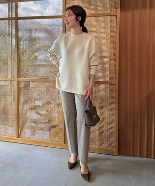 UNFILO マイビューティ テーパードパンツ ベージュ