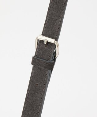 russet 【2025AW新作】スエード横長ショルダーバッグ(CE-1578) Gray