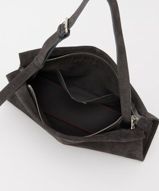 russet 【2025AW新作】スエード横長ショルダーバッグ(CE-1578) Gray
