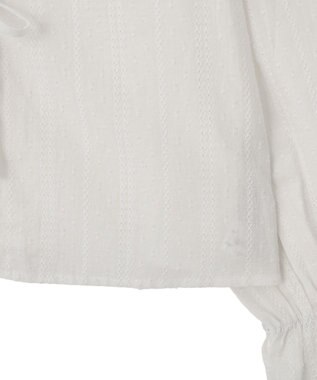 earth music&ecology 【綿100％】コットンレースブラウス Off White