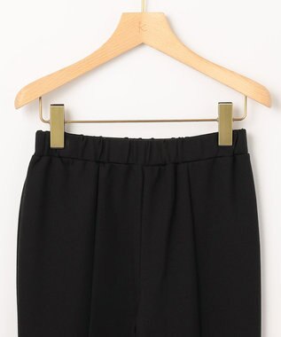 組曲 【WEB限定・ウエストゴム仕様】コンフォータブル スリットパンツ ブラック系
