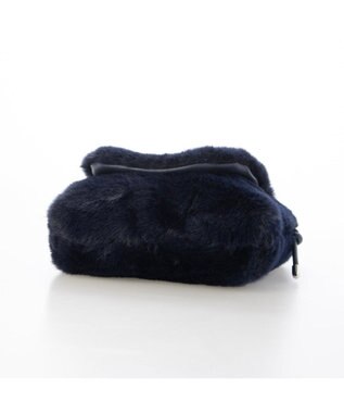 UNBILLION カシュカシュ cachecache / エコファーシンプルフラップショルダー ネイビー