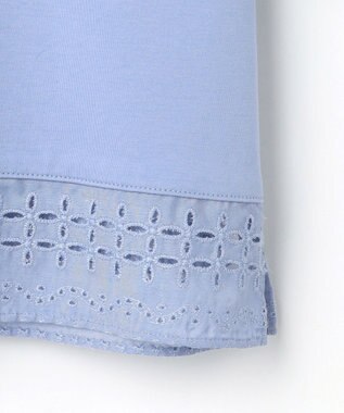 J.PRESS LADIES S スムースジャージー 刺繍 カットソー サックス系