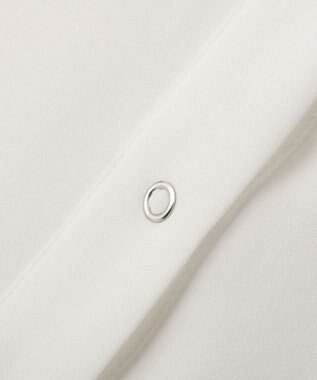 YECCA VECCA 2wayリブMIXジョーゼットブラウス White