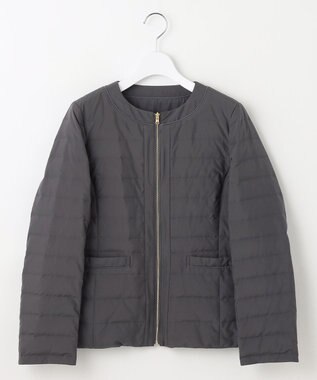 自由区 【カタログ掲載】ライトダウンリバーシブルノーカラー ジャケット スレート