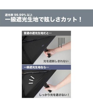 MOONBAT 【大きめ】晴雨兼用日傘 自動開閉 無地／一級遮光 遮熱 UV ワイド58cm ネイビーブルー