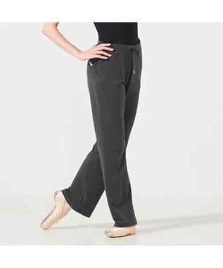 Chacott ◎【Nela ライン】ウォームアップパンツ ダークグレー杢